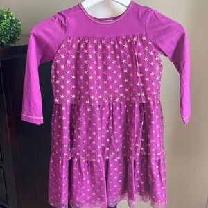 Hanna Andersson 110/5 tulle layered girls dress